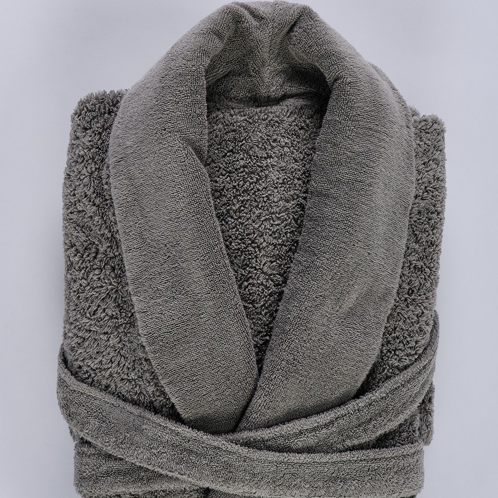 Super Pile Bath Robe 940 by Abyss and Habidecor in Atmosphere Grey